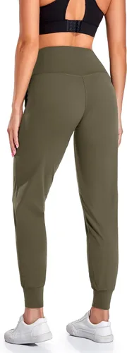 Miniatura 22 de Oalka - Pantalones deportivos para mujer, con cintura alta y bolsillos, para hacer deporte, yoga y entrenar
