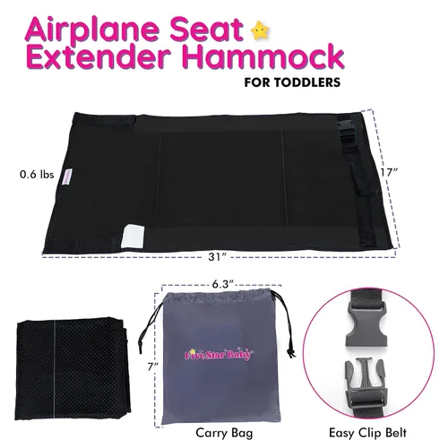 Miniatura 5 de Cama de Avión para Niños Pequeños - Cama de Avión para Niños Pequeños - Cama de Avión para Niños - Artículos Esenciales de Viaje en Avión para Bebés
