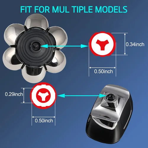 Miniatura 2 de 7 Blades Head - Cabezales de repuesto para afeitadora eléctrica para hombre, flotantes, lavables, cuchillas de repuesto para hombres calvos silver2