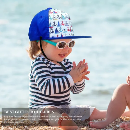 Miniatura 18 de Sombrero de béisbol para niños, sombrero de protección solar para niños pequeños, sombreros de algodón, sombrero de sol para bebés, niñas y niños