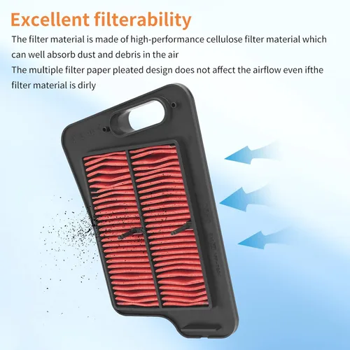 Miniatura 6 de AHL Filtro de aire 13781-05H00-000 compatible con SUZUKI AN400 BURGMAN 2007-2017/AN400 Burgman (ABS) 2011-2012/AN400 Z Burgman Executive (ABS)