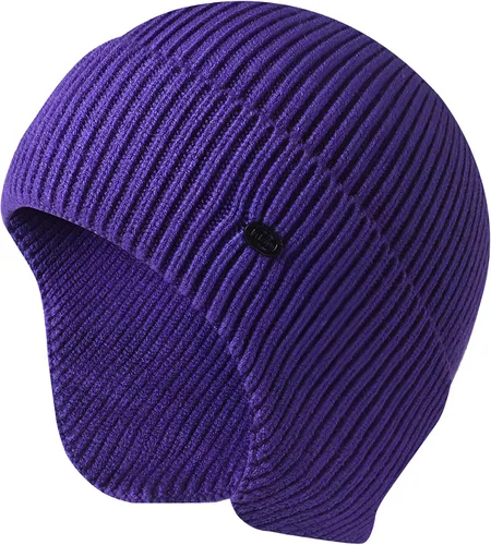 Miniatura 24 de Gorros de invierno para hombre, para exteriores, elásticos, de punto, con orejeras, resistentes al viento