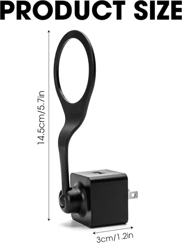 Miniatura 2 de Marsrut Cargador USB Nest Camera Plug Mount: 360 rótula ajustable de pared de toma de corriente alterna soporte para cámara interior, sin cables ni