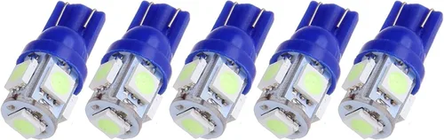 cciyu Paquete de 5 bombillas LED T10 168 194 cuña 5-5050-SMD de repuesto para luces de marcador de cabina combo 1999-2012 para Ford F250 Super Duty