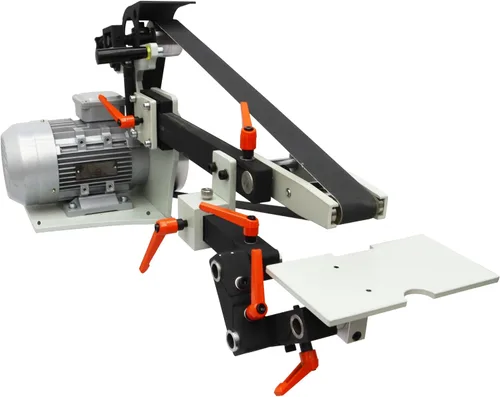 Miniatura 4 de TECHTONGDA Lijadora de banda de velocidad variable de 72 pulgadas con 3 muelas de molienda para cuchillos, herramientas de corte sin base, 220 V