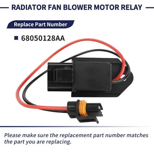 Miniatura 2 de 68050128AA Resistencia de relé del motor del ventilador del radiador compatible con Dodge Charger Challenger 2009-2021 y Chrysler 300 2009-2021