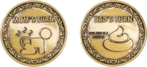 TOKENZ - Moneda de decisión de regalo para nueva mamá | Regalos para mamá recién nacida para mamá recién nacida, regalos divertidos para nuevos