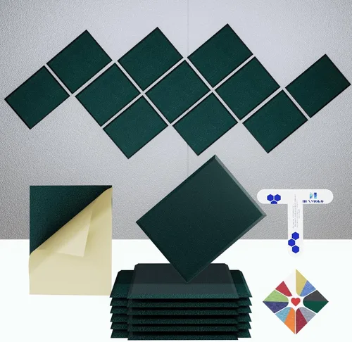 Miniatura 45 de Paneles acústicos autoadhesivos [390 lbs/yd³ de densidad ultra alta], panel de absorción de sonido de segunda generación, panel de sonido de nivel