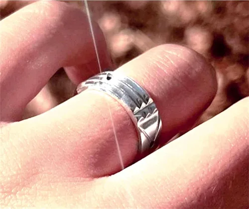 Miniatura 2 de Atlantis - Anillo de plata de ley 925, amuleto egipcio talismán hecho a mano