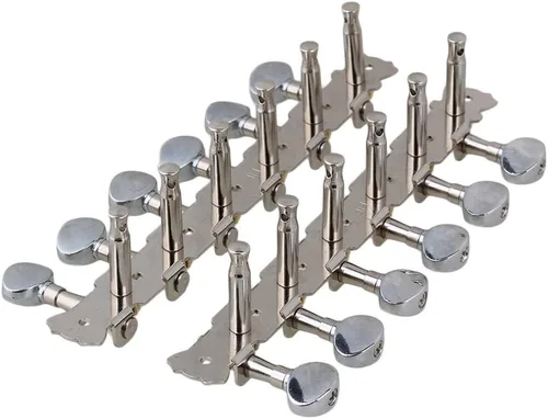Miniatura 2 de Cromado 12 Cuerdas Guitarra Acústica Cabeza Máquina 6L6R
