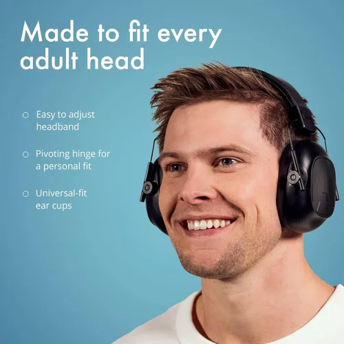 Miniatura 5 de Orejeras Alpine Defender para adultos para reducción de ruido - Auriculares premium de protección contra ruido para estudio, concentración, trabajo