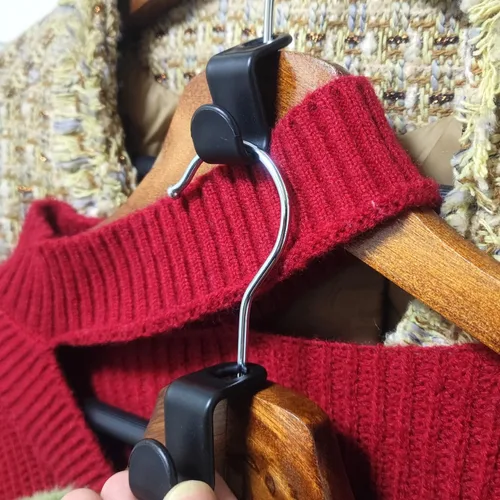 Miniatura 5 de 150 ganchos de conector para colgar ropa, clips extensores de percha, ganchos en cascada para colgar ganchos de conexión en cascada de alta