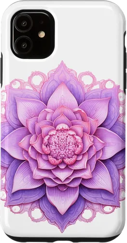 Miniatura 6 de iPhone 13 Pro Max Lotus Flower Mandala Circle Pink Yoga Meditation Case