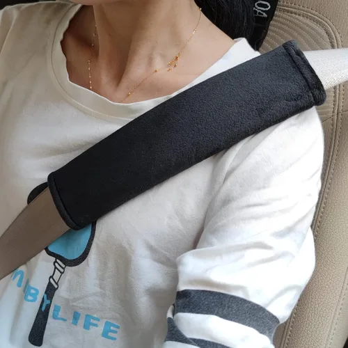 Miniatura 14 de Tianmei 2 piezas con diseño de muñeca de dibujos animados linda para funda de cinturón de seguridad de coche, almohadilla para la correa del hombro
