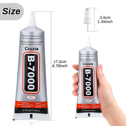 Miniatura 4 de B7000 - Pegamento para cuentas de joyería para hacer joyas, pegamento transparente de cristal 3.7 fl oz B7000+Plus pegamento superadhesivo multiusos
