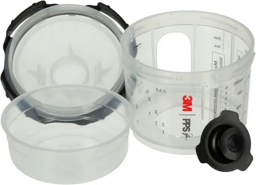 Miniatura 15 de 3M PPS 2.0 Kit de copa, tapas y forros para pistola pulverizadora, 26114, Mini, 6 onzas, filtro de 200 micrones, uso para automóviles, muebles, casa