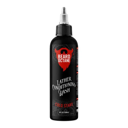 Miniatura 4 de Beard Octane Jabón para barba para hombres – neutro (sin perfume) – Champú diario suave para barba con manteca de karité – Limpia sin secado – 8