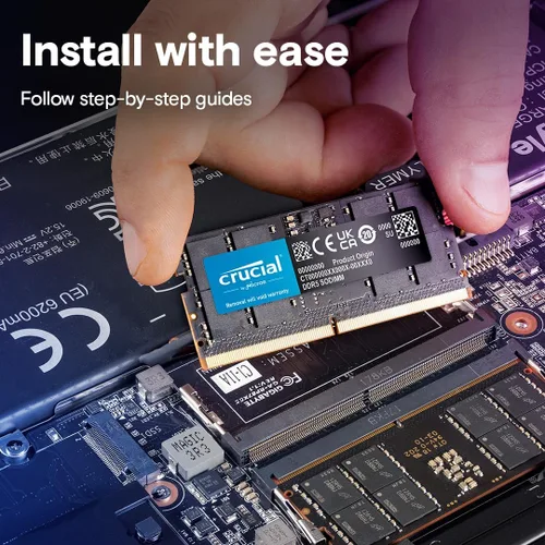 Miniatura 6 de Crucial CT2K32G52C42S5 - Kit de Memoria RAM DDR5 de 64GB, 5200MHz (o 4800MHz) para Laptop, SODIMM de 262 pines, Compatible con Intel Core de 13ª