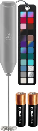 Miniatura 76 de Zulay Kitchen - Batidor eléctrico de mano para café, lattes, capuchinos, matcha y chocolate caliente, mezclador portátil para bebidas, accesorio
