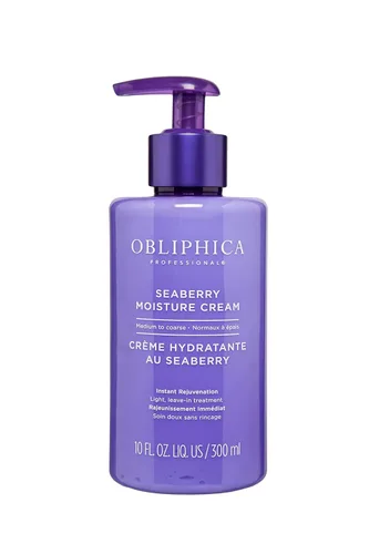 Obliphica Seaberry - Crema hidratante y peinado para mujeres, control antiencrespamiento, productos normales para el cabello, cabello reparado