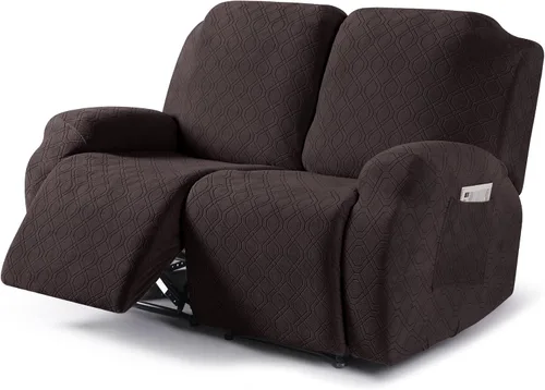 Miniatura 43 de VANSOFY Funda para silla reclinable, 3 piezas elásticas para silla reclinable, funda suave para silla reclinable, protector de muebles para perros