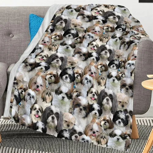 Miniatura 16 de Manta con estampado Airedale Terrier – Manta con estampado de animales divertidos para amantes de los perros y cachorros, regalos Airedale Terrier