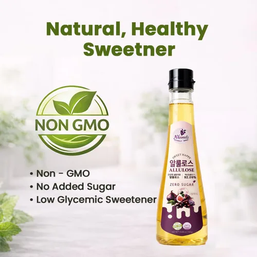 Miniatura 7 de NXsweets - Jarabe de alulosa – Edulcorante líquido cero calorías y cero azúcar, sustituto de azúcar bajo en glucémico, mezcla de stevia y fruta