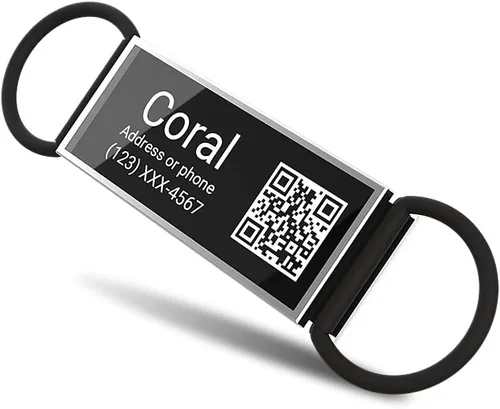Miniatura 13 de Etiqueta de identificación de perro deslizable con código QR, etiqueta silenciosa personalizada personalizada para mascotas - Gratis en línea
