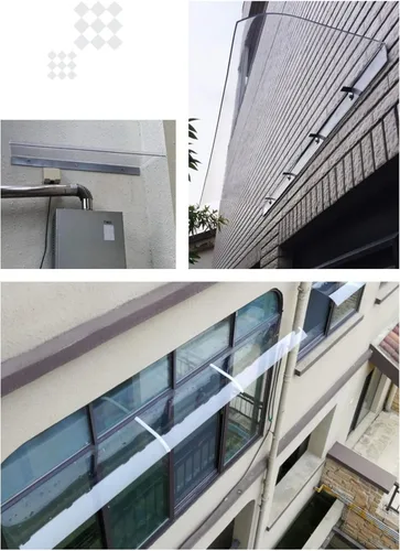 Miniatura 5 de Toldo de porche para exteriores, toldos de patio, toldo anti-UV para ventana o puerta delantera, cubierta de lluvia, toldo de puerta invisible