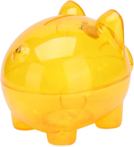 Miniatura 6 de Hucha de cerdito, caja de ahorro de dinero, caja de ahorro de monedas, caja de ahorro transparente, alcancía de cerdo de dibujos animados, alcancía