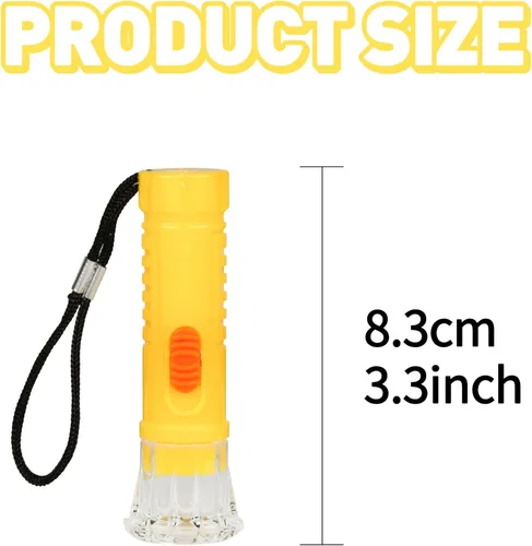 Miniatura 4 de PROLOSO Mini linternas de juguete con cordón LED de bolsillo linterna de juguete conjunto de niños recuerdos de fiesta 20 piezas