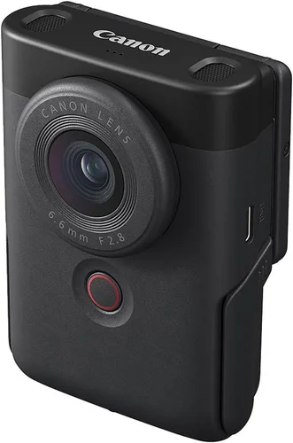 Miniatura 4 de Canon PowerShot V10 Vlog - Cámara compacta de vlogging 4K con soporte integrado, micrófonos estéreo y pantalla abatible (negro) (5947C002) +