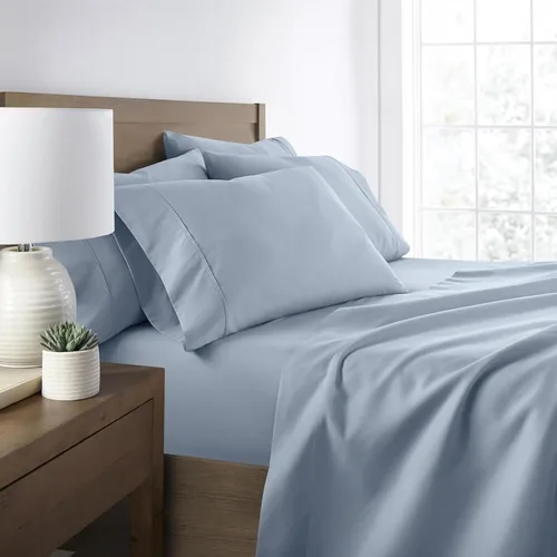 Miniatura 18 de ienjoy Home Linen Market - Juego de sábanas de 6 piezas, color rubor, tamaño King Blush