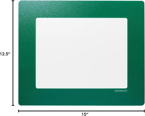 Miniatura 7 de Clearview, ventana de PVC transparente con marco adhesivo, tamaño carta; 11 pulgadas de ancho x 8.5 pulgadas de alto, paquete de 10 (verde)