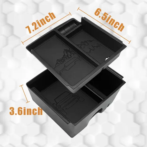 Miniatura 6 de TripleAliners Organizador de consola central Compatible con Ford Bronco 2021-2024 (No para Sport) Accesorios Bronco Caja de almacenamiento