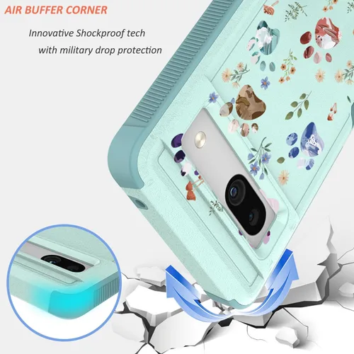 Miniatura 4 de Funda para Google Pixel 7a 5G: diseño floral de flores lindas para niñas y mujeres, ajuste delgado con funda de silicona TPU suave para teléfono