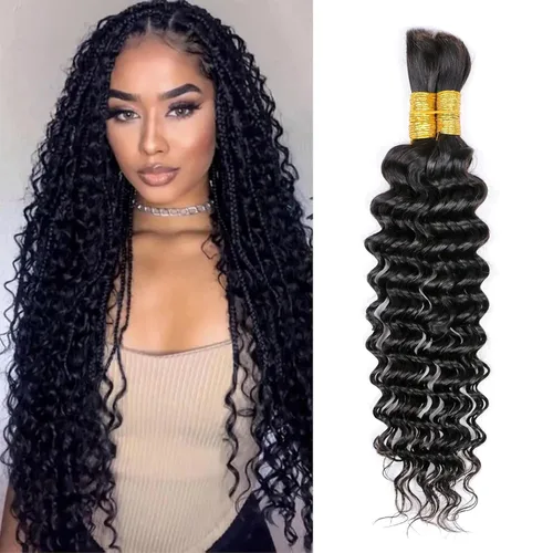 Miniatura 21 de Extensiones de cabello humano afro rizado 4B 4C Afro Kinky a granel de cabello humano virgen sin procesar para mujeres, negro natural, 8 pulgadas