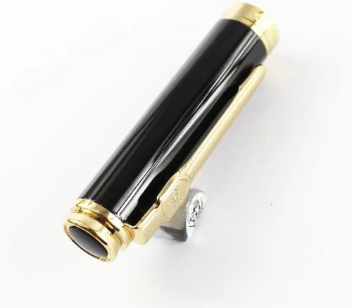 Miniatura 6 de Gullor Pluma estilográfica plateada con clip dorado y dragón auspicioso negro