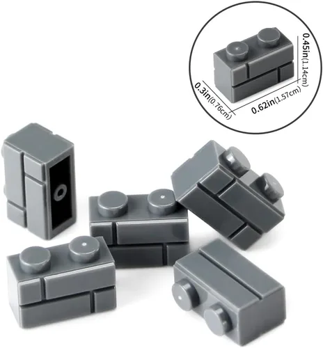 Miniatura 4 de 360 piezas de ladrillos de mampostería de 1 x 2, bloques de construcción multicolores para pared, piezas y piezas MOC, juego de juguetes a granel 4