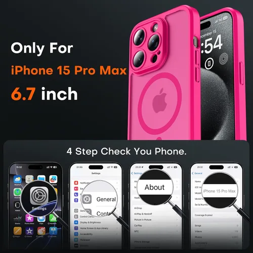 Miniatura 394 de TOCOL Funda para iPhone 11, compatible con Magsafe, protección completa de cámara, imanes integrados, protección contra caídas, funda translúcida