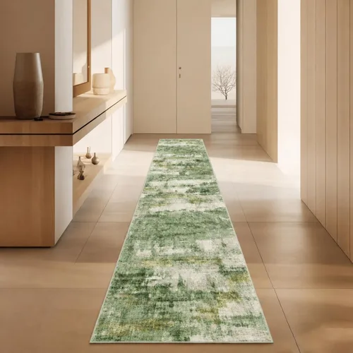 Miniatura 21 de Alfombras para pasillos antideslizantes 2x8, alfombra de pasillo moderna lavable para entrada, alfombra de piso suave resistente a manchas para Gris