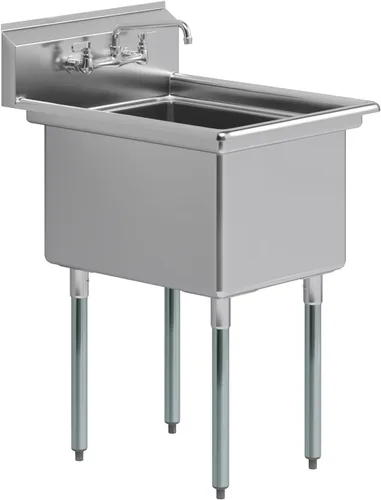Miniatura 11 de Fregadero de acero inoxidable para preparación y utilidad Acero inoxidable 304 Restaurante, cocina, lavandería, garaje