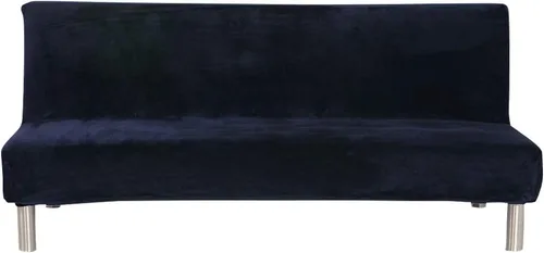 Miniatura 23 de MIFXIN Funda elástica para sofá cama sin brazos, funda de elastano para futón, plegable, sin reposabrazos, protector de muebles para sofá cama