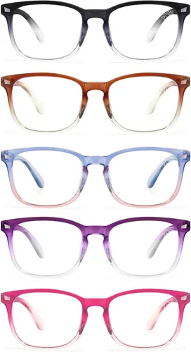 Miniatura 13 de CCVOO +2.5 Mix & Match - Gafas de lectura para mujer, ligeras, cómodas, visión clara, bloqueo de luz azul * Mezcla de flores C2