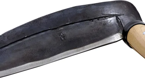 Miniatura 3 de KAKURI Hoja de acero al carbono japonesa forjada a mano con mango largo (longitud media) de 20 pulgadas, hoja de acero al carbono japonesa forjada a