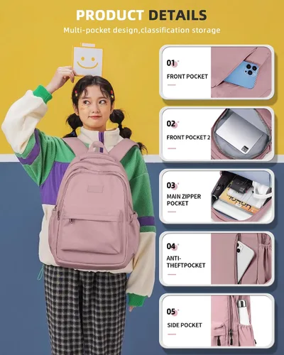Miniatura 2 de Mochila ligera - 3, B1-rosa, Grande