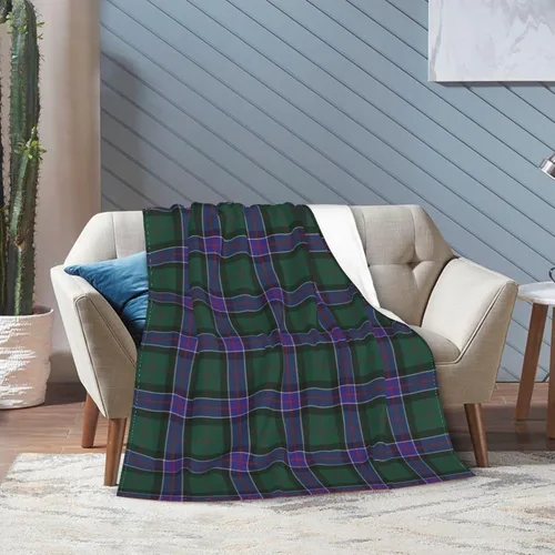 Miniatura 6 de Manta de franela Scottish Clan Sinclair Modern Tartan Ultra suave, ligera y versátil para cama, sofá y decoración del hogar, ideal para hombres