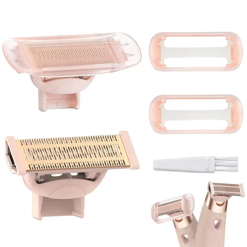 Cabezales de repuesto para maquinilla de afeitar compatibles con Flawless Nu Razor, cabezales de repuesto para acabado táctil impecable para NU Oro