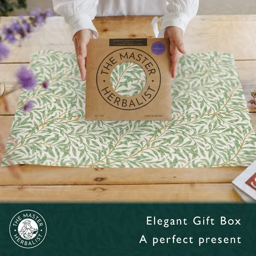 Miniatura 6 de The Master Herbalist Forros perfumados para cajones con diseño inspirado en William Morris Paquete de 5 hojas Contiene aceites esenciales