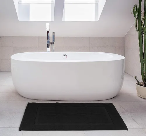 Miniatura 8 de Utopia Towels Alfombra de algodón con banda, tapetes de baño, no es una alfombra de baño, 21 por 34 pulgadas / 53.34 x 86.36 cm, 100% algodón hilado